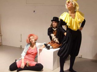 Årets første kostyme croquis med tema la belle epoque! Her med maleren toulouse-lautrec og pigene fra moulin rouge #kunsthistorie #arthistory #belleepoque #paris