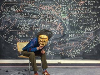 The Masked Greek Phantom of the Theatre #greekmythology #arthistory