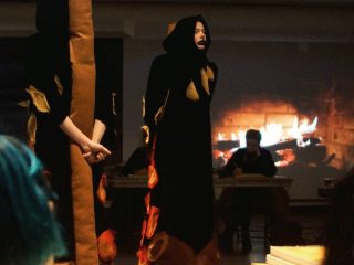 Heksebrenning-croquis (!!) fra siste kamikaze i kunsthistorie med tema renessansen. Foredrag med @sebbibebby, kostymer av @jahnzhjorth og foto @truman.chance