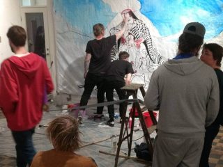 Live painting nå i våre sidelokaler i Pilestredet 27