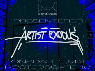 Kunststunt: Opplyst galleri/Artist Exodus