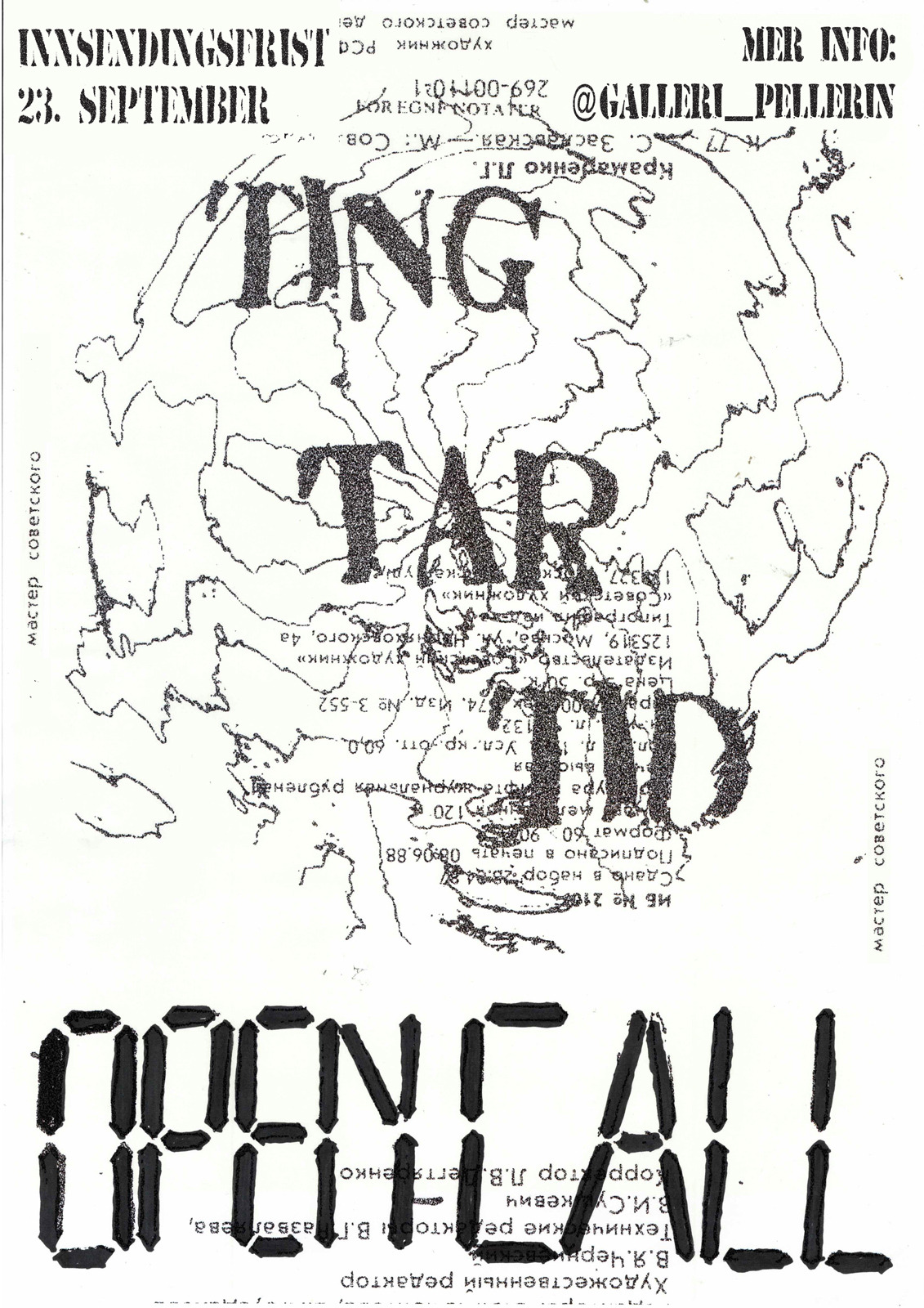 OPEN CALL: «Ting Tar Tid»
